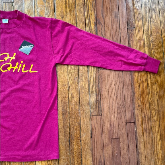 80’s Salem Cigarettes Catch A Chill Vintage Long Sleeve T-Shirt - Picture 7 of 11